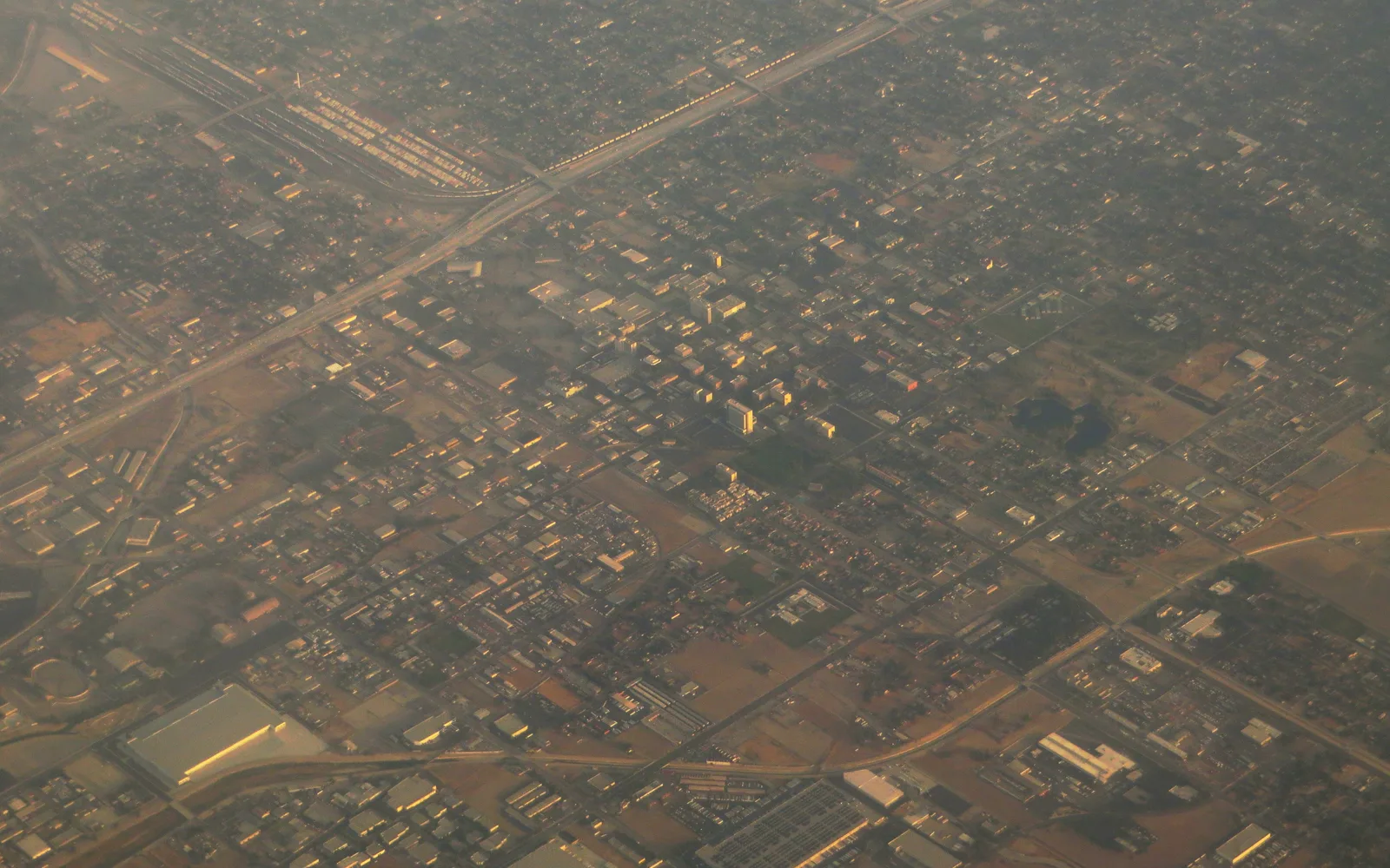 San Bernardino, California aerial view